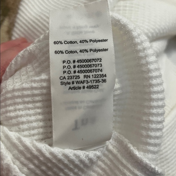 Tna (Talula National Athletics) White Thermal Knit Long Sleeve Top– XS | EUC - Picture 8 of 9